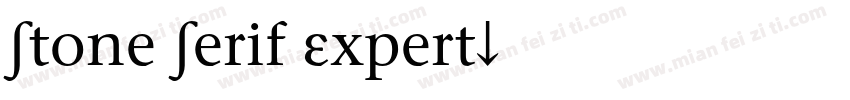 Stone Serif Expert字体转换
